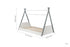 Teepee Single Bed White & Grey